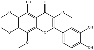 5,3',4'-trihydroxy-3,6,7,8-tetramethoxyflavone 구조식 이미지