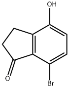 4-Hydroxy-7-broMo-1-indanone Structure