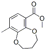 2H-1,5-Benzodioxepin-6-carboxylicacid,3,4-dihydro-9-methyl-,methylester(9CI) Structure