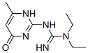 Guanidine, N-(1,4-dihydro-6-methyl-4-oxo-2-pyrimidinyl)-N,N-diethyl- (9CI) 구조식 이미지