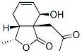 1(3H)-Isobenzofuranone,3a,4,7,7a-tetrahydro-7-hydroxy-3-methyl-7a-(2-oxopropyl)-,(3R,3aR,7R,7aR)-(9CI) Structure