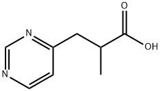 2-METHYL-3-PYRIMIDIN-4-YL-PROPIONIC ACID Structure