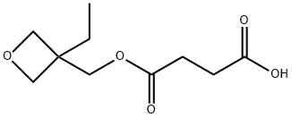 Butanedioic acid, mono[(3-ethyl-3-oxetanyl)methyl] ester (9CI) Structure