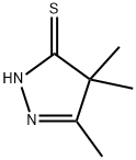 2,4-dihydro-4,4,5-trimethyl-3H-pyrazole-3-thione  구조식 이미지