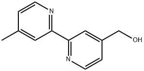4-하이드록시메틸-4'-메틸-2,2'-비피리딜 구조식 이미지