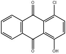 1-클로로-4-하이드록시안트라퀴논 구조식 이미지