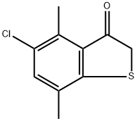 5-chloro-4,7-dimethylbenzo[b]thiophen-3(2H)-one 구조식 이미지