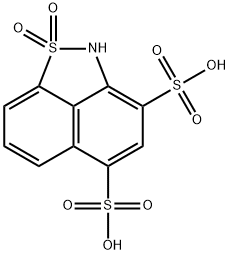 2H-naphth[1,8-cd]isothiazole-3,5-disulphonic acid 1,1-dioxide Structure