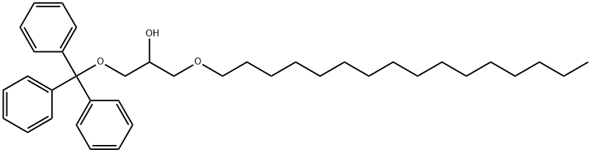 (+/-)1-O-HEXADECYL-3-O-TRIPHENYLMETHYLGLYCEROL Structure