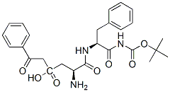 tert-butoxycarbonyl-beta-phenacyl-aspartyl-phenylalanineamide Structure