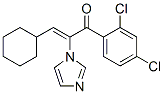 2-Propen-1-one,  3-cyclohexyl-1-(2,4-dichlorophenyl)-2-(1H-imidazol-1-yl)- 구조식 이미지