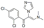 2-Propen-1-one,  1-(2,4-dichlorophenyl)-3-(dimethylamino)-2-(1H-imidazol-1-yl)- 구조식 이미지
