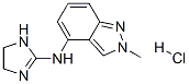 N-(4,5-dihydro-1H-imidazol-2-yl)-2-methyl-2H-indazol-4-amine monohydrochloride Structure