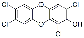2-hydroxy-1,3,7,8-tetrachlorodibenzo-4-dioxin 구조식 이미지