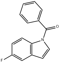 5-fluoro-1-benzoyl-1H-indole 구조식 이미지