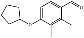 Benzaldehyde, 4-(cyclopentyloxy)-2,3-dimethyl- (9CI) Structure