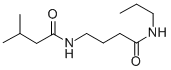 Butanamide, 3-methyl-N-(4-oxo-4-(propylamino)butyl)- Structure