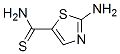 5-Thiazolecarbothioamide,  2-amino- Structure