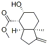 1H-Indene-4-carboxylicacid,octahydro-5-hydroxy-7a-methyl-1-methylene-,methylester,(3aS,4S,5R,7aR)-(9CI) Structure