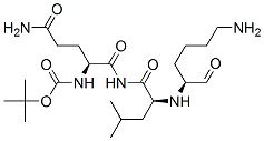 tert-butyl N-[(1S)-1-[[(2S)-2-[[(2S)-6-amino-1-oxo-hexan-2-yl]amino]-4 -methyl-pentanoyl]carbamoyl]-3-carbamoyl-propyl]carbamate 구조식 이미지