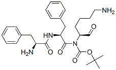 t-butoxycarbonyl-phenylalanyl-phenylalanyl-lysinal 구조식 이미지
