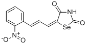 5-(3-(2-Nitrophenyl)-2-propenylidene)selenazolidine-2,4-dione 구조식 이미지