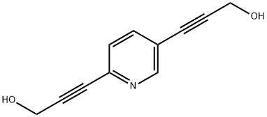 3,3'-(2,5-pyridinediyl)bis-2-propyn-1-ol Structure