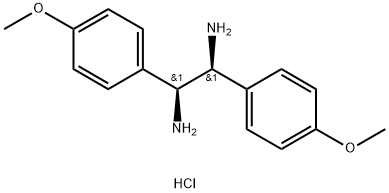 (1S,2S)-1,2-Bis(4-Methoxyphenyl)ethylenediaMine dihydrochloride Structure