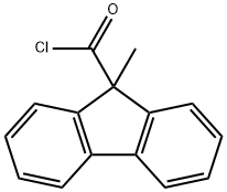 9-Methylfluorene-9-carbonyl chloride 구조식 이미지