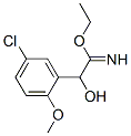 Benzeneethanimidic  acid,  5-chloro--alpha--hydroxy-2-methoxy-,  ethyl  ester  (9CI) 구조식 이미지
