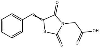 (5-BENZYLIDENE-4-OXO-2-THIOXO-THIAZOLIDIN-3-YL)-ACETIC ACID 구조식 이미지