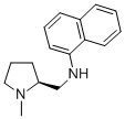 (S)-(-)-1-METHYL-2-(1-NAPHTHYLAMINOMETHYL)PYRROLIDINE Structure