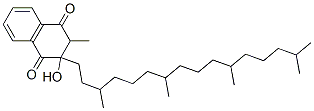 3-hydroxy-2-methyl-3-phytyl-2,3-dihydronaphthoquinone 구조식 이미지