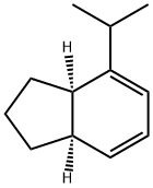 1H-Indene,2,3,3a,7a-tetrahydro-4-(1-methylethyl)-,cis-(9CI) 구조식 이미지