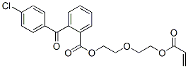 2-[2-[(1-oxo-2-propenyl)oxy]ethoxy]ethyl 2-(4-chlorobenzoyl)benzoate 구조식 이미지