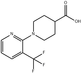 1-[3-(트리플루오로메틸)피리딘-2-일]피페리딘-4-카르복실산 구조식 이미지