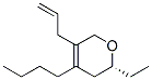 2H-Pyran,4-butyl-2-ethyl-3,6-dihydro-5-(2-propenyl)-,(2R)-(9CI) 구조식 이미지