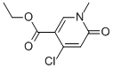 Ethyl 4-chloro-1-methyl-6-oxo-dihydropyridine-3-carboxylate 구조식 이미지