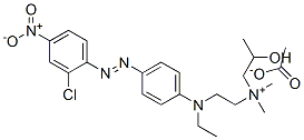 [2-[[4-[(2-chloro-4-nitrophenyl)azo]phenyl]ethylamino]ethyl](2-hydroxypropyl)dimethylammonium acetate  구조식 이미지