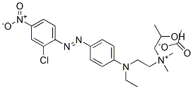 [2-[[4-[(2-chloro-4-nitrophenyl)azo]phenyl]ethylamino]ethyl](2-hydroxypropyl)dimethylammonium acetate  Structure