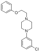 Piperazine, 1-(3-chlorophenyl)-4-(2-phenoxyethyl)- Structure