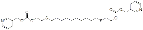 2,19-Dioxa-5,16-dithiaicosanedioic acid bis(3-pyridinylmethyl) ester Structure