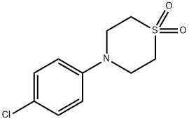 4-(4-CHLOROPHENYL)THIOMORPHOLINE 1,1-DIOXIDE Structure