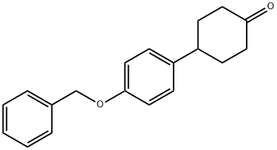 4-[P-(BENZYLOXY)PHENYL]CYCLOHEXANONE Structure