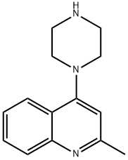 2-METHYL-4-PIPERAZINOQUINOLINE Structure