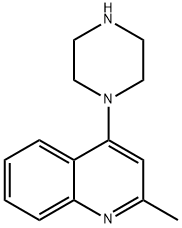 2-METHYL-4-PIPERAZINOQUINOLINE 구조식 이미지