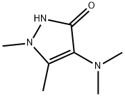 3H-Pyrazol-3-one,  4-(dimethylamino)-1,2-dihydro-1,5-dimethyl- 구조식 이미지