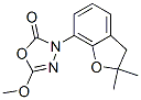 1,3,4-Oxadiazol-2(3H)-one, 3-(2,3-dihydro-2,2-dimethyl-7-benzofuranyl) -5-methoxy- 구조식 이미지
