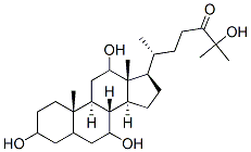 3,7,12,25-테트라히드록시콜레스탄-24-온 구조식 이미지