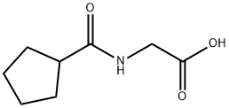 2-[(Cyclopentylcarbonyl)amino]acetic acid Structure